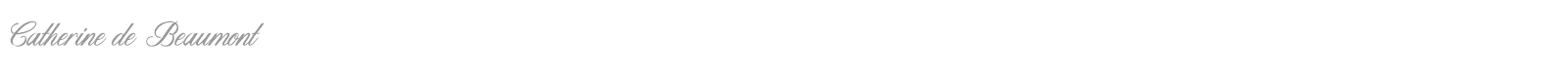 Catherine De Beaumont font preview